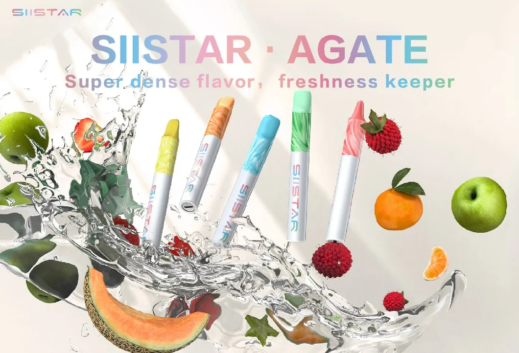 Siistar New Design Environmentally Friendly Rechargeable 600puff Vape with Disposable Cartridge 2ml