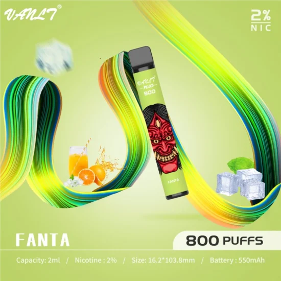 Vanlt Plus Vape desechable Precio de fábrica vendedor caliente directamente 2% Sal de nicotina Vape desechable Pen 800 Puffs Vape desechable Elektronič Ka Cigareta