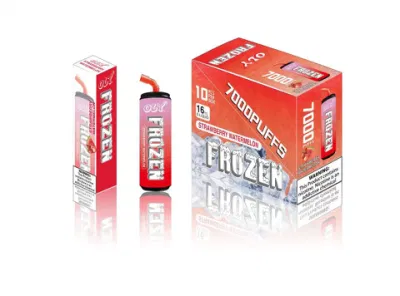 Producto caliente EE. UU. Oly Frozen 7000 Puffs 16 ml Batería recargable precargada E Cigarrillo Pluma Vape desechable al por mayor